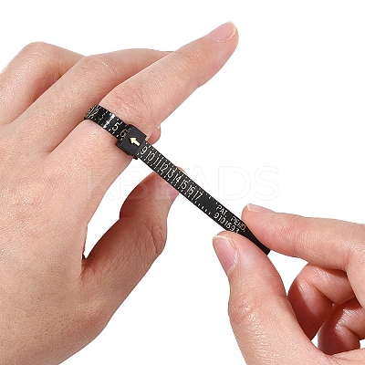 2Pcs 2 Colors Plastic Ring Sizer Measuring Tool FAMI-YW0001-01-1