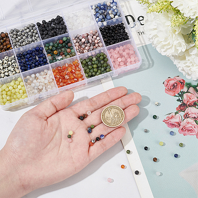 15 Strands 15 Styles Natural Mixed Gemstone Beads Strands G-NB0005-19-1