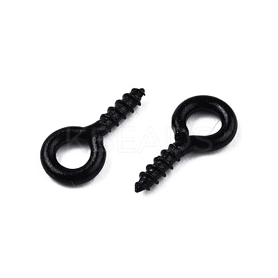 Spray Painted Iron Screw Eye Pin Peg Bails IFIN-N010-002B-1