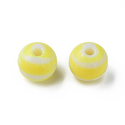 Opaque Striped Acrylic Beads LS-MACR-S373-27A-06-1