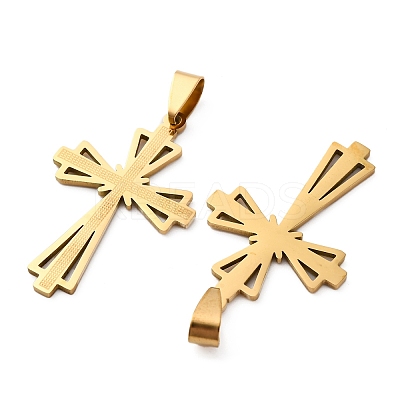 201 Stainless Steel Pendants STAS-V014-04G-1