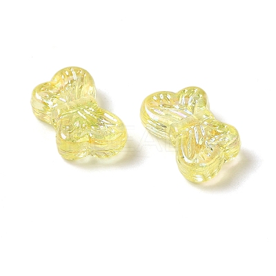 UV Plating Transparent Acrylic Beads OACR-G036-14A-1