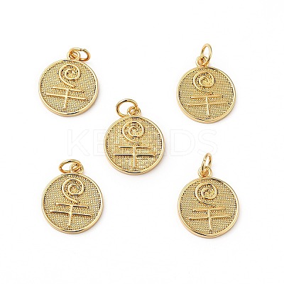 Rack Plating Brass Pendants KK-H431-39G-B-1
