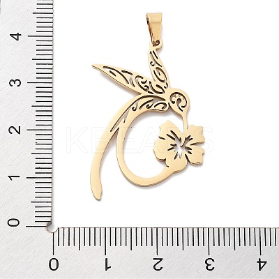 304 Stainless Steel Pendants Ion Plating(IP) LS-STAS-U030-11G-1