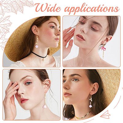 DIY Flower Long Dangle Earring Making Kits DIY-SC0019-65-1