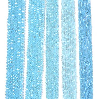 Electroplate Glass Beads Strands EGLA-A044-J8mm-B04-1