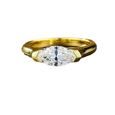 Alloy with Clear Cubic Zirconia Finger Rings FS-WGD7F1A-05-1