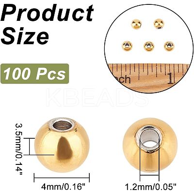 304 Stainless Steel Spacer Beads STAS-NB0001-50-1