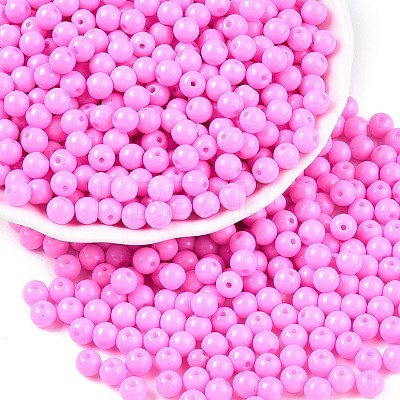Opaque Baking Paint Glass Beads DGLA-T004-02I-1