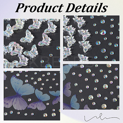 5Pcs 3 Styles DIY Acrylic Rhinestone Stickers DIY-GF0010-46-1