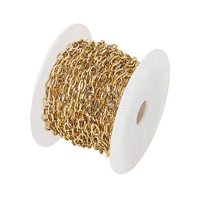 PVD Vacuum Plating 304 Stainless Steel Cable Chains CHS-CJ0001-15G-1