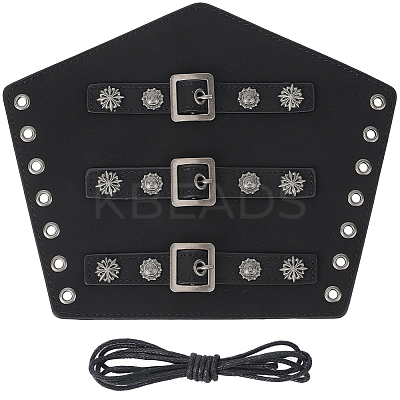 Imitation Leather Cuff Cord Bracelets AJEW-WH20033-034C-1