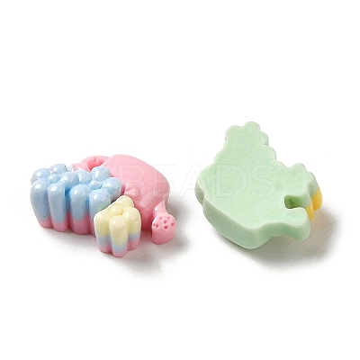 Opaque Resin Cabochons RESI-B017-01A-1