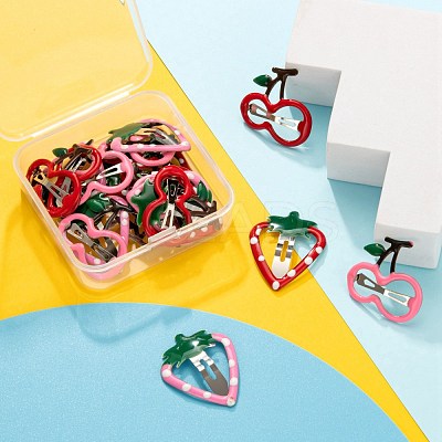 24Pcs 4 Style Iron Snap Hair Clips PHAR-LS0001-02-1