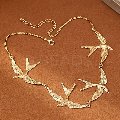 Alloy Link Chain Necklaces WG26FD1-01-1