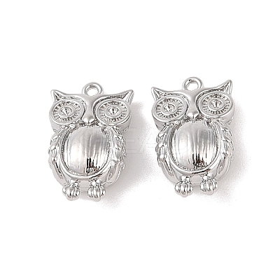 Brass Pendants Rhinestone Settings KK-Q816-40P-1