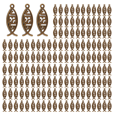 160Pcs Tibetan Style Alloy Pendants FIND-GO0003-04AB-1