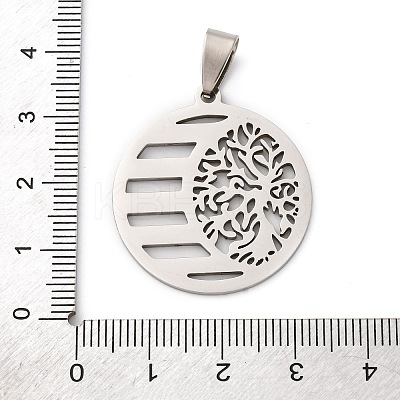 201 Stainless Steel Pendants STAS-V013-08P-1
