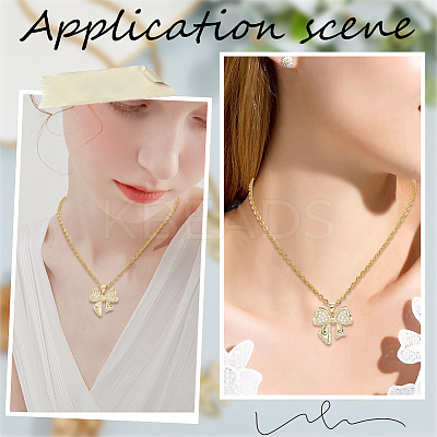 8Pcs Brass Micro Pave Cubic Zirconia Pendants KK-BBC0020-49-1