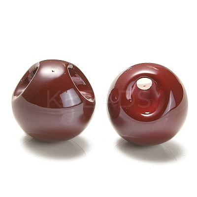 Opaque Acrylic Beads OACR-G012-01F-1