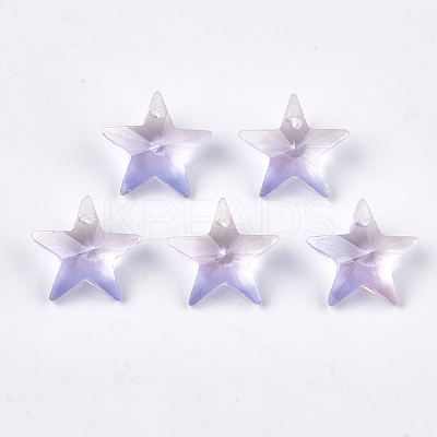 Rainbow K9 Glass Pendants GLAA-S180-16B-1