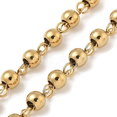 201 Stainless Steel Rosary Bead Necklaces LS-NJEW-L427-22G-1