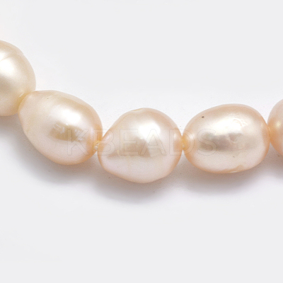 Natural Cultured Freshwater Pearl Beads Strands PEAR-F007-85A-01A-1