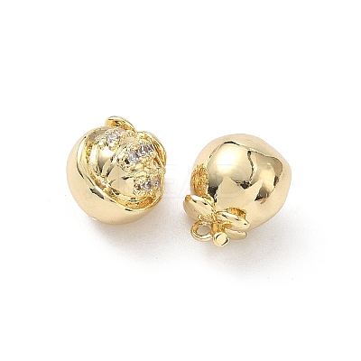 Brass Micro Pave Cubic Zirconia Pendants LS-KK-L260-22G-1