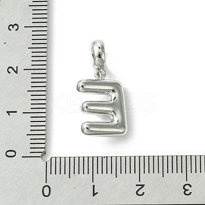 Rack Plating Brass with ABS Plastic Pearl European Dangle Charms KK-G501-02E-P-1