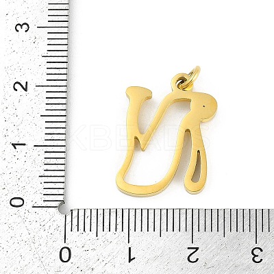 304 Stainless Steel Pendants STAS-R137-01G-N-1