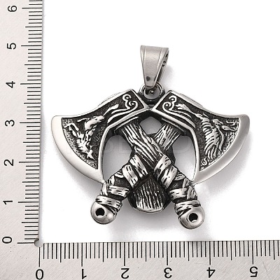 Viking 304 Stainless Steel Pendants STAS-U021-08AS-1