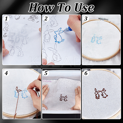 PA Embroidery Transfer Paper Water Soluble Film DIY-WH0678-29-1