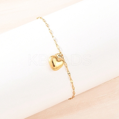 304 Stainless Steel Charm Bracelets BJEW-H210-01G-1