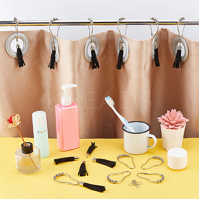 Iron Shower Curtain Rings Pendant Decoration DIY-PH0009-44-1