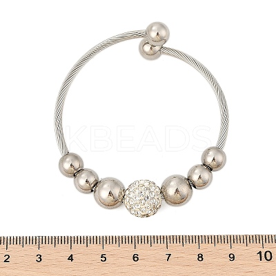 304 Stainless Steel Cuff Bangles BJEW-Z087-12P-1