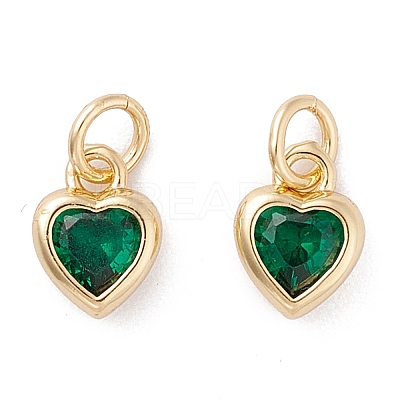 Brass inlaid Cubic Zirconia Pendants ZIRC-A019-13G-H-1