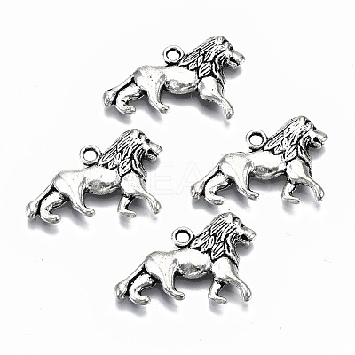 Tibetan Style Alloy Pendants TIBEP-N009-36AS-RS-1