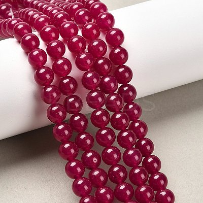 Natural & Dyed Malaysia Jade Bead Strands G-A146-8mm-A15-1
