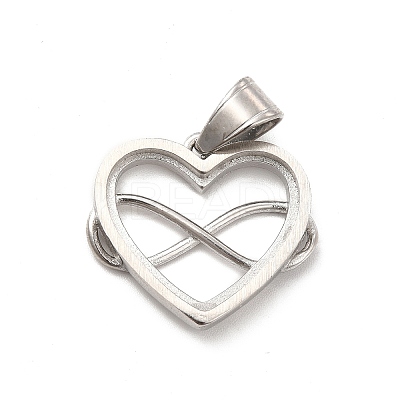 304 Stainless Steel Pendants STAS-K243-21P-1