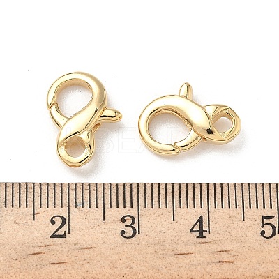 Brass Lobster Claw Clasps KK-H083-19G-1