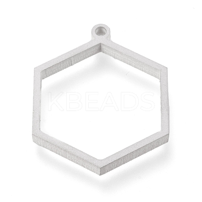 Tarnish Resistant 304 Stainless Steel Open Back Bezel Pendants STAS-K208-13P-1