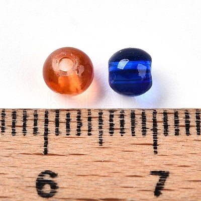 Baking Paint Transparent Glass Beads DGLA-Q022-4mm-M-1