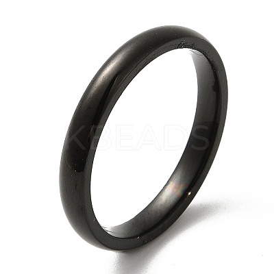 Ion Plating(IP) 304 Stainless Steel Flat Plain Band Rings STAS-I160-D-18mm-B-1