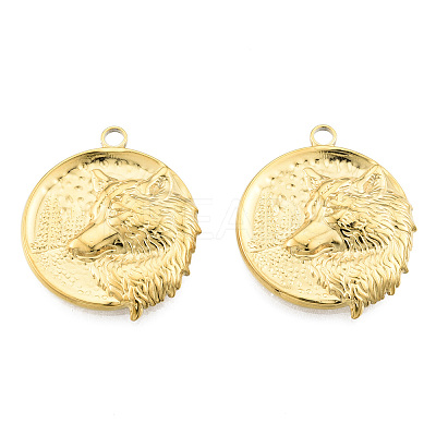 Ion Plating(IP) 201 Stainless Steel Pendants LS-STAS-N098-267LG-1