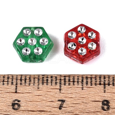 Plastic Hexagon Beads KY-Q002-11-1