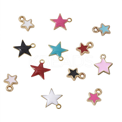 Alloy & Brass Enamel Charm Sets ENAM-TA0001-10-1