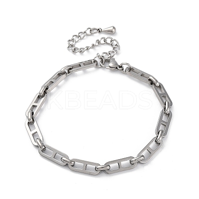 304 Stainless Steel Mariner Link Chains Bracelets BJEW-K265-05P-1