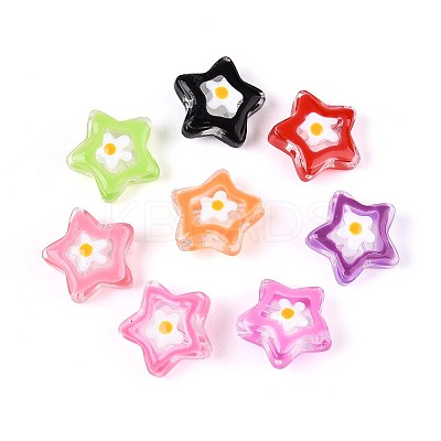Glass Enamel Beads Strands GLAA-T028-06-1