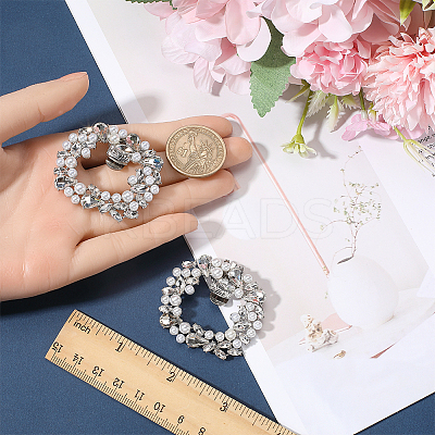 2Pcs Alloy Shoe Buckle Clips FIND-GF0006-04P-1