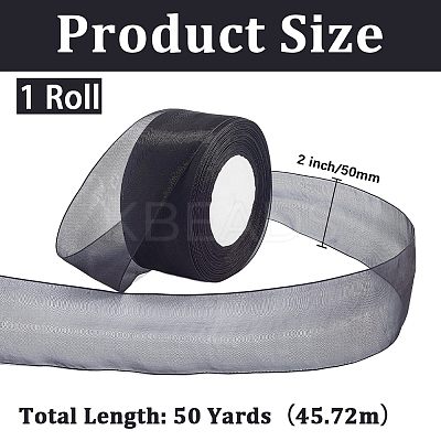 1 Rolls Sheer Organza Ribbon SRIB-CY0001-22C-09-1